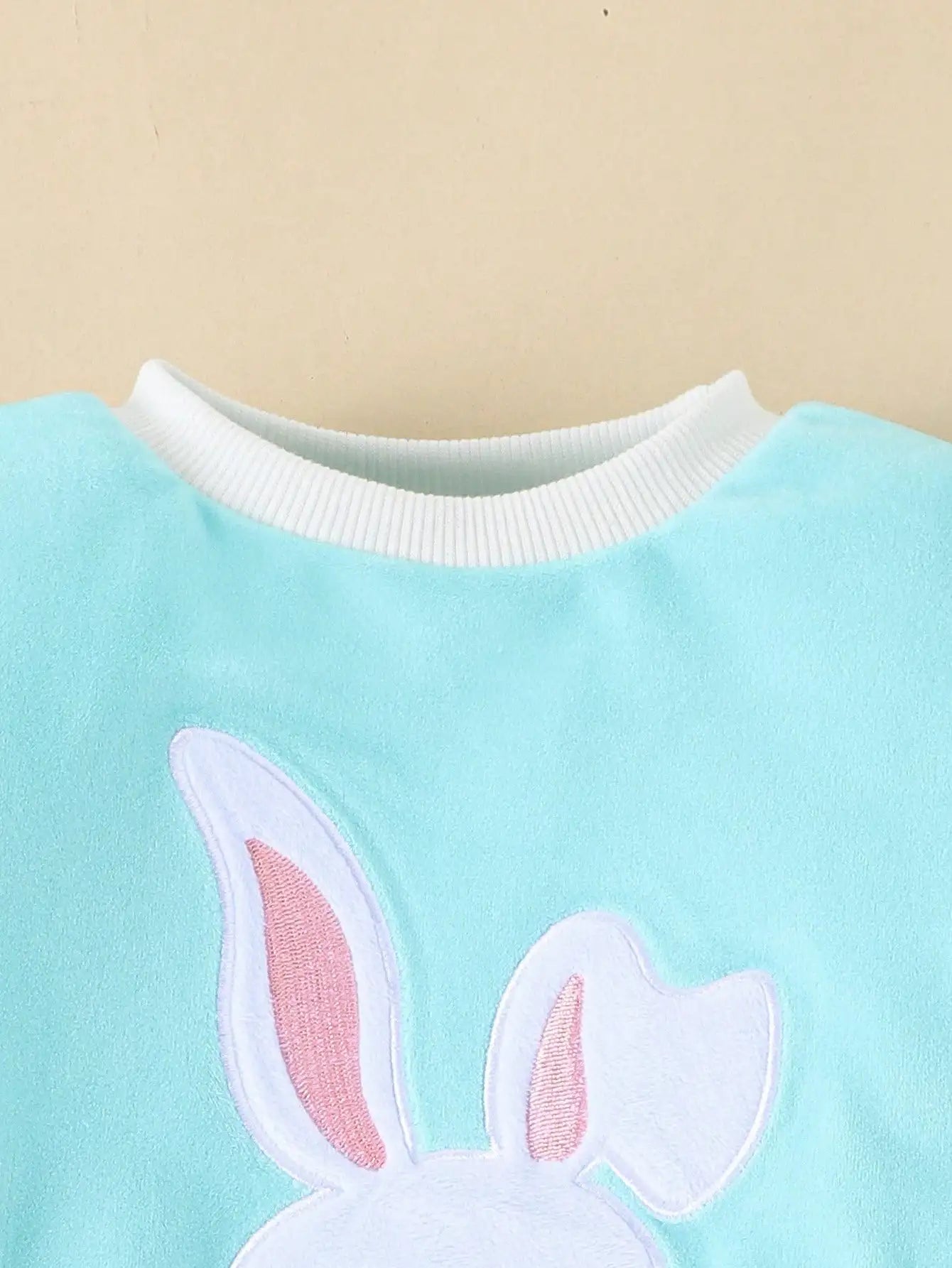 A Sweet And Cute Rabbit Embroidery Set for Baby Girls - Cotton - Padded Jacket And Vest w/pants (3 - Piece Set) - silverfoxgoods